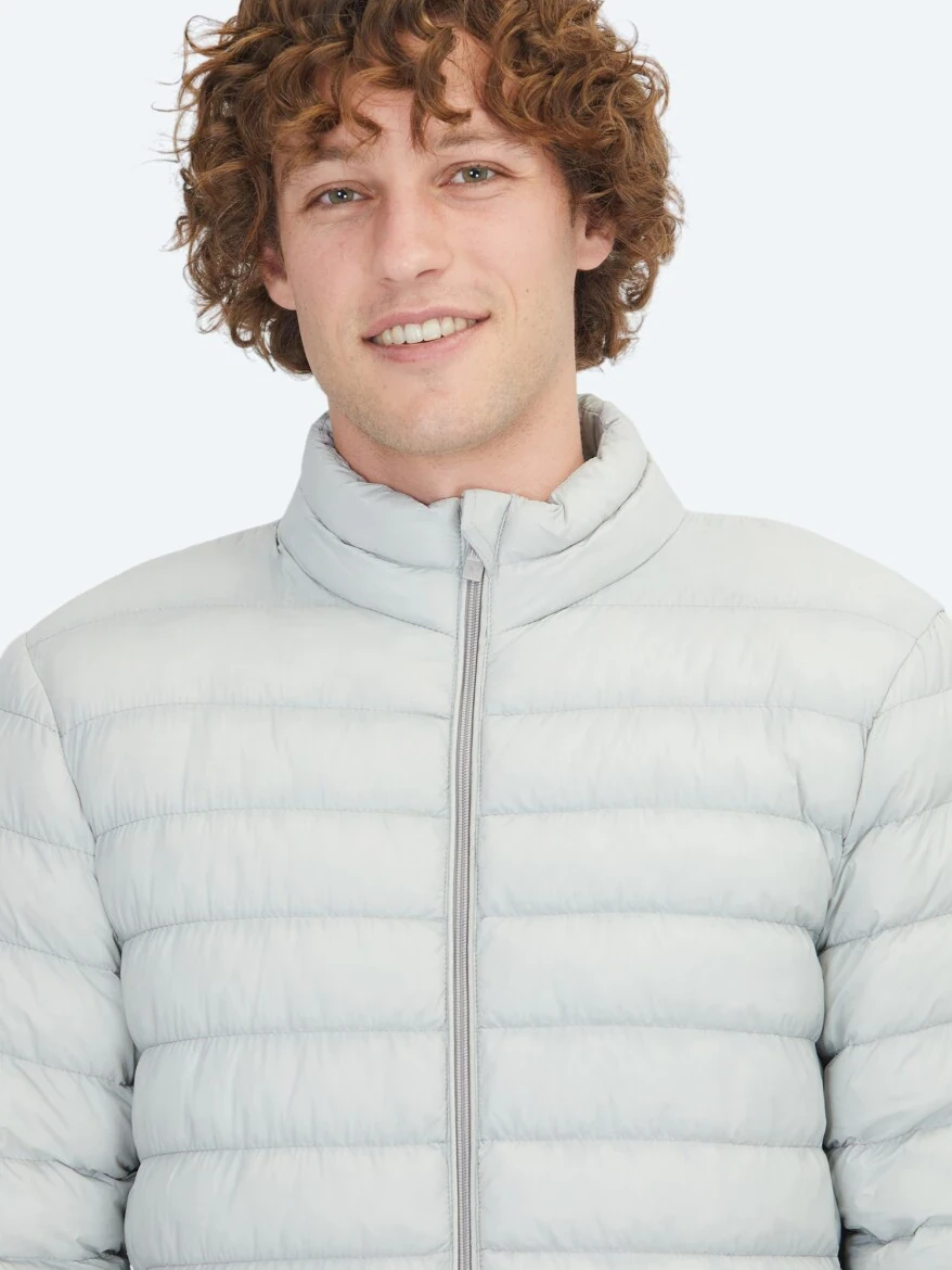 Taş Regular Fit Dik Yaka Casual Dokuma Mont 