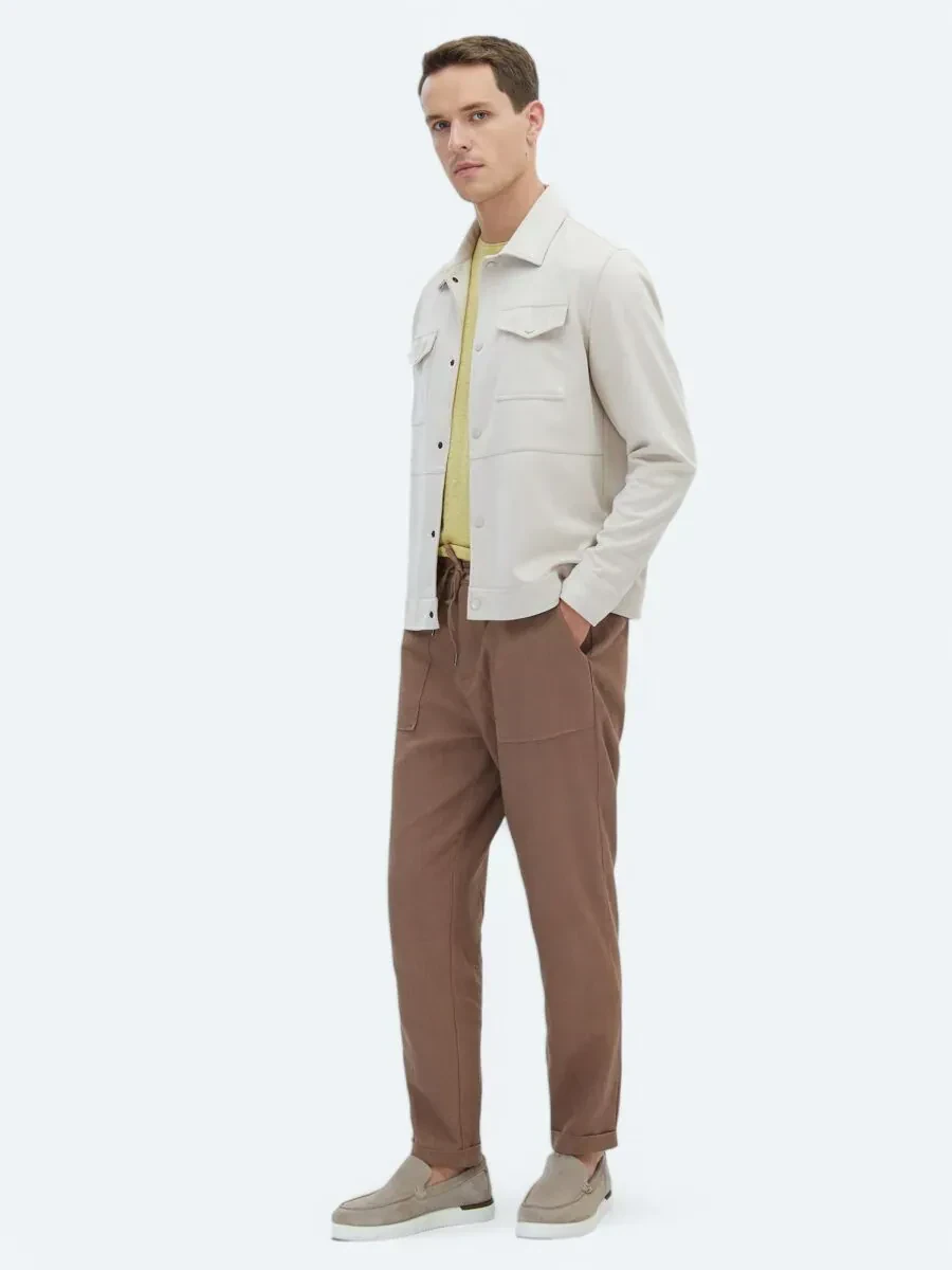 Taş Regular Fit Gömlek Yaka Casual Dokuma Mont - 2