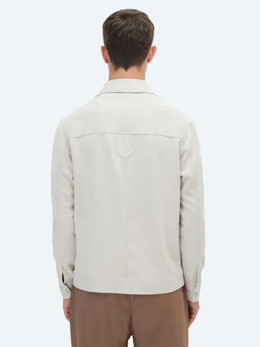 Taş Regular Fit Gömlek Yaka Casual Dokuma Mont - 6