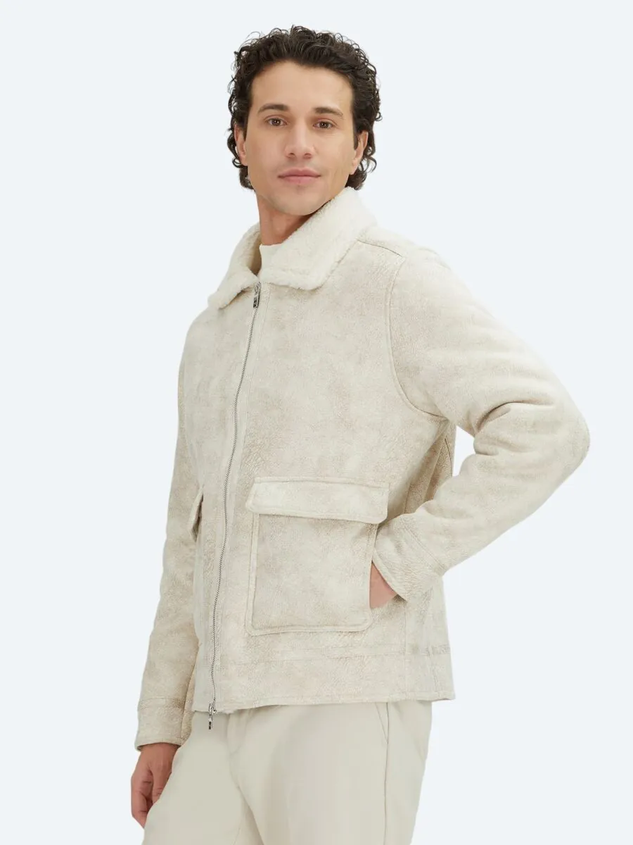 Taş Regular Fit Gömlek Yaka Casual Dokuma Mont - 3