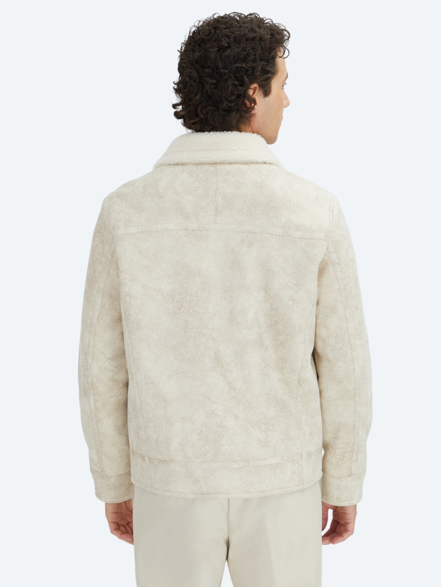 Taş Regular Fit Gömlek Yaka Casual Dokuma Mont - 7