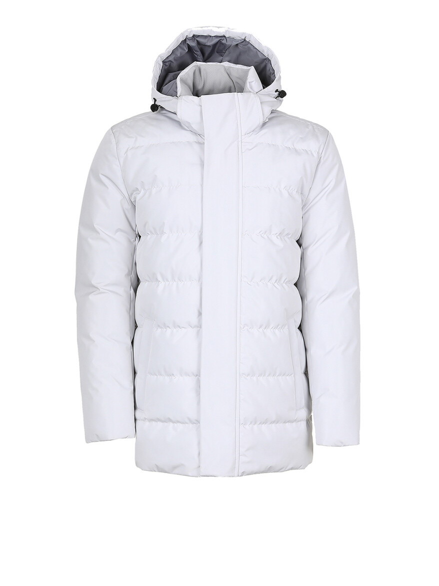 Taş Regular Fit Kapüşonlu Casual Dokuma Kaban - 7