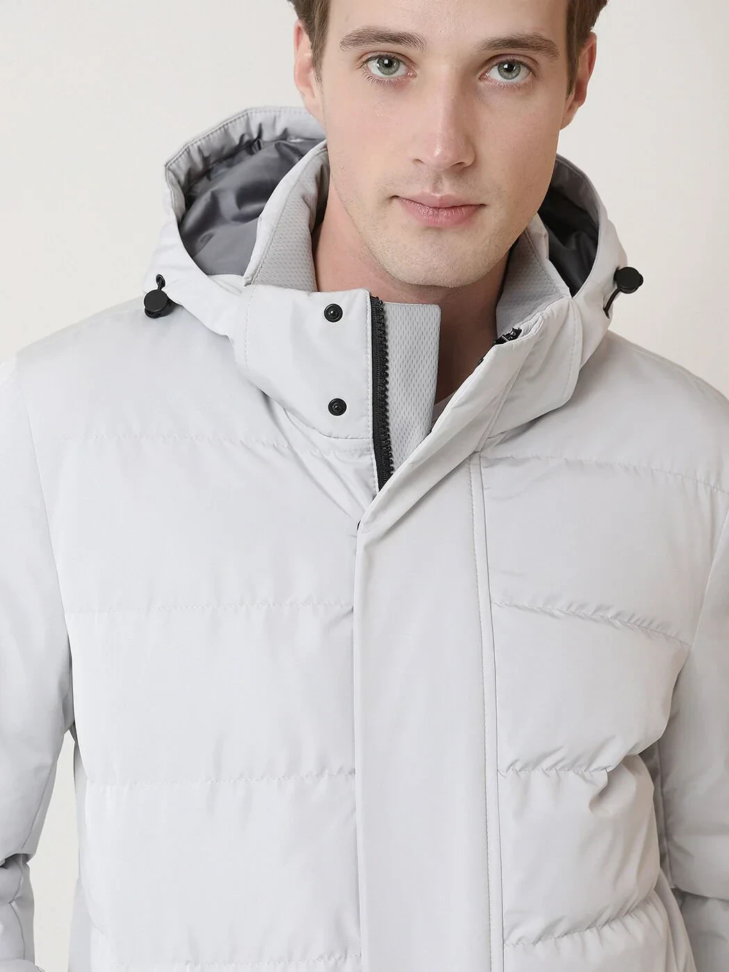 Taş Regular Fit Kapüşonlu Casual Dokuma Kaban - 5