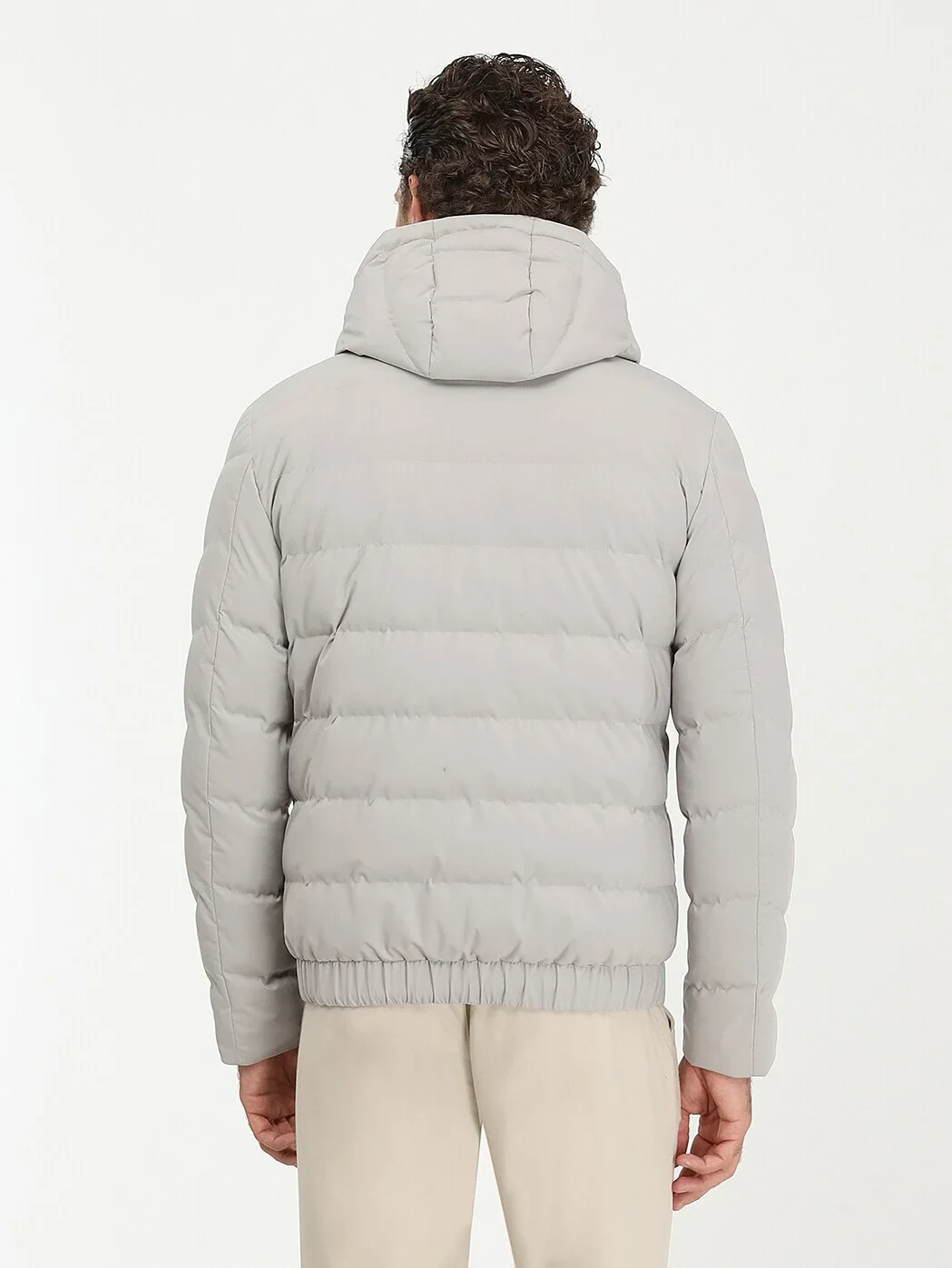Taş Regular Fit Kapüşonlu Casual Dokuma Mont - 6