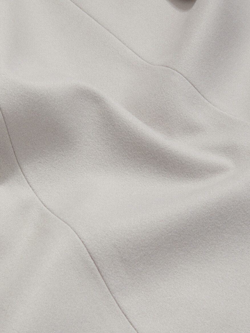 Taş Regular Fit Kelebek Yaka Klasik Örme Palto - 6