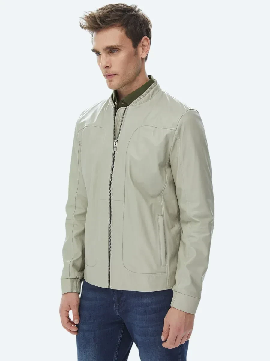 Taş Smart Casual Koyun Derisi Deri Mont - 4