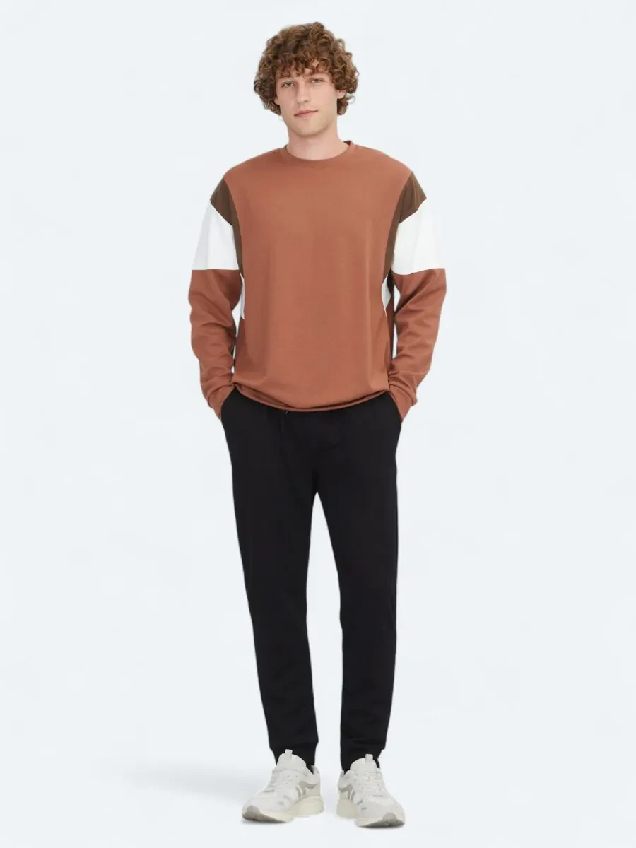 Tile Red Crew Neck Sweatshirt - 2