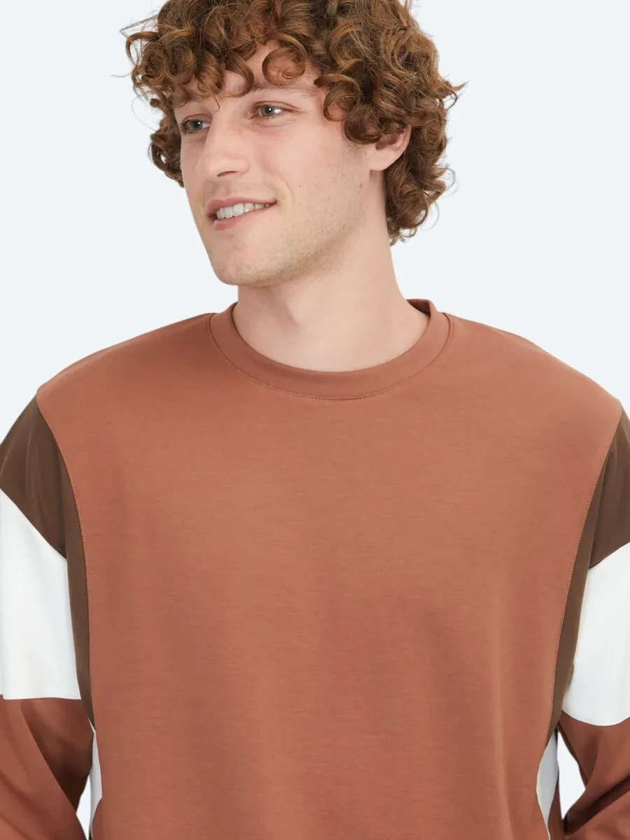 Tile Red Crew Neck Sweatshirt - 3