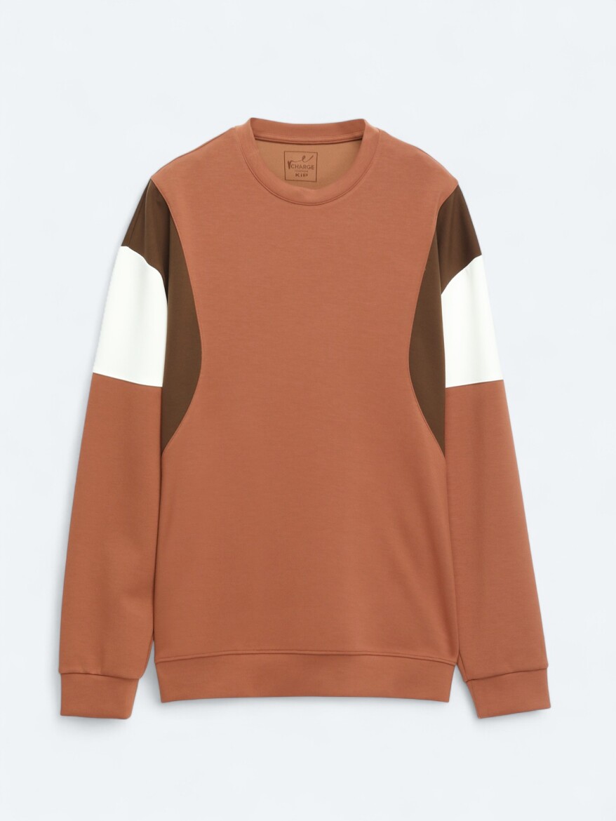 Tile Red Crew Neck Sweatshirt - 6