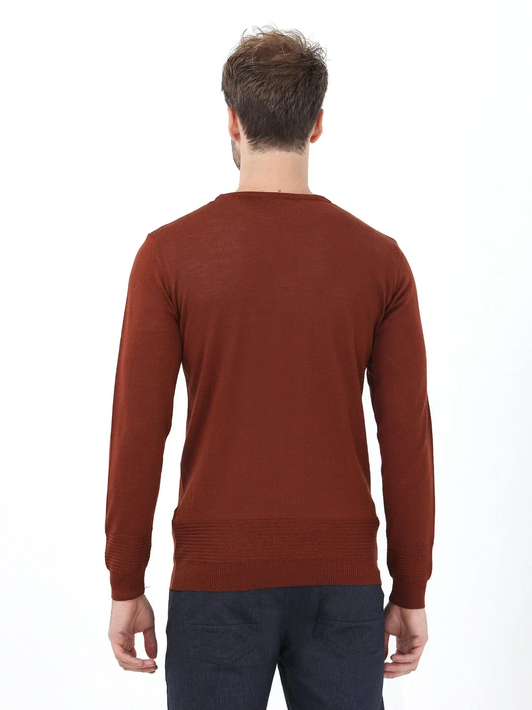 Tile Red Knitwear Sweatshirt 