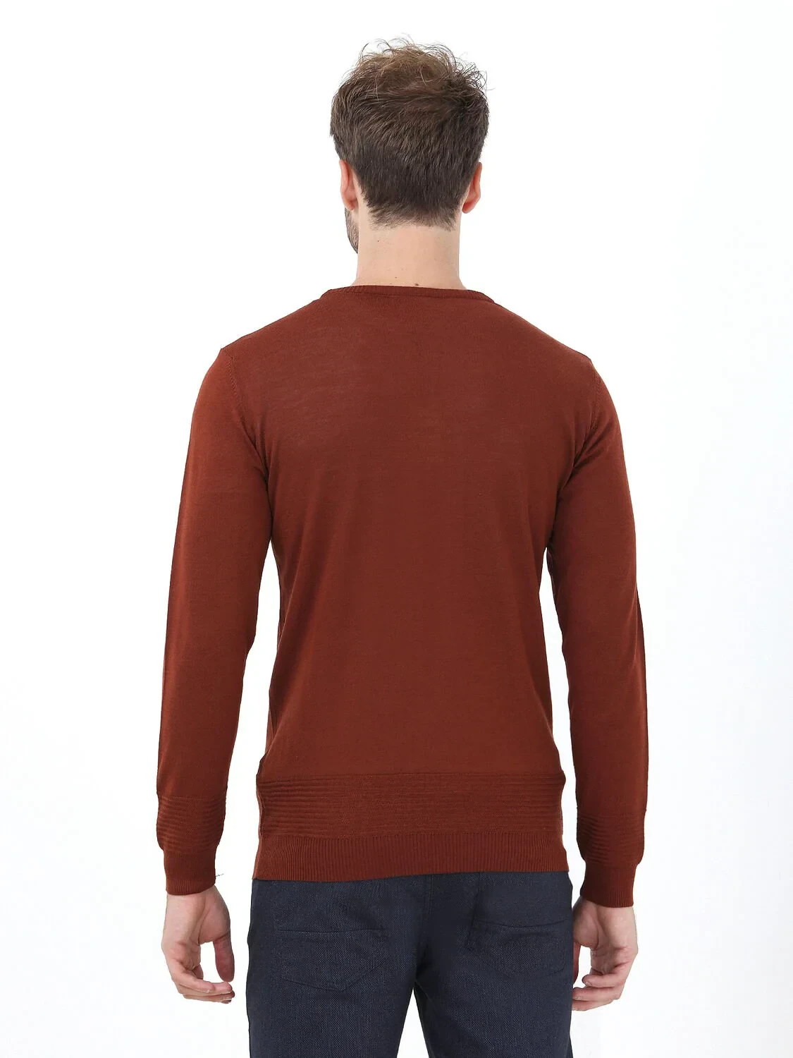 Tile Red Knitwear Sweatshirt - 4