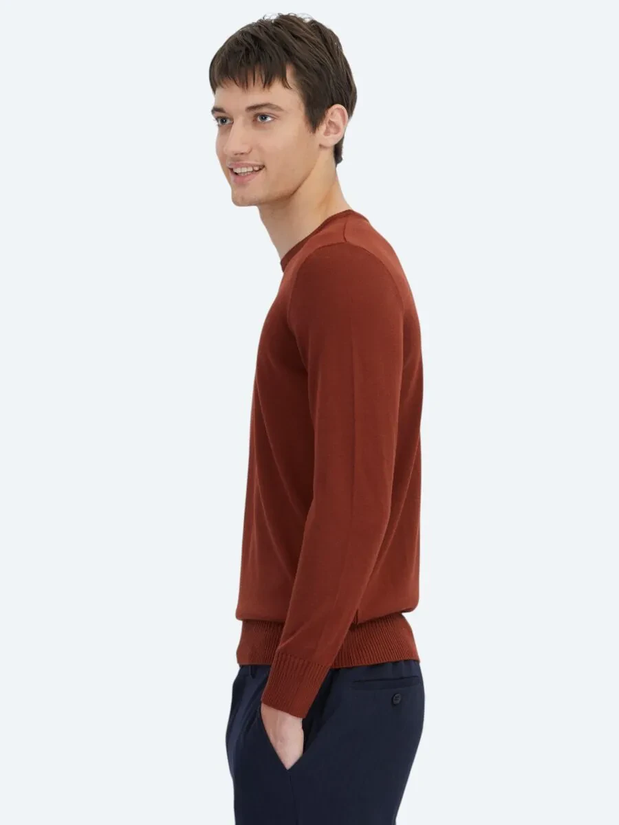Tile Red Knitwear Sweatshirt - 3