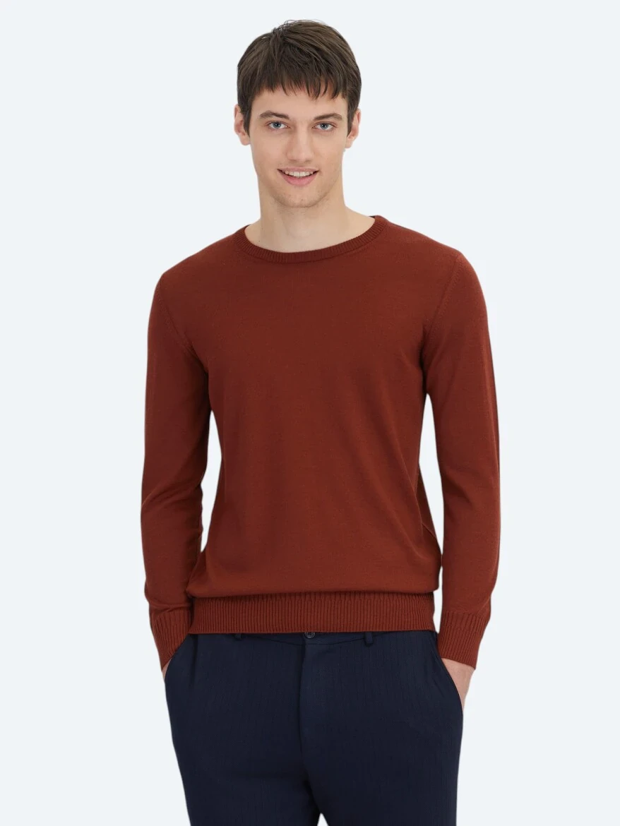 Tile Red Knitwear Sweatshirt - KİP
