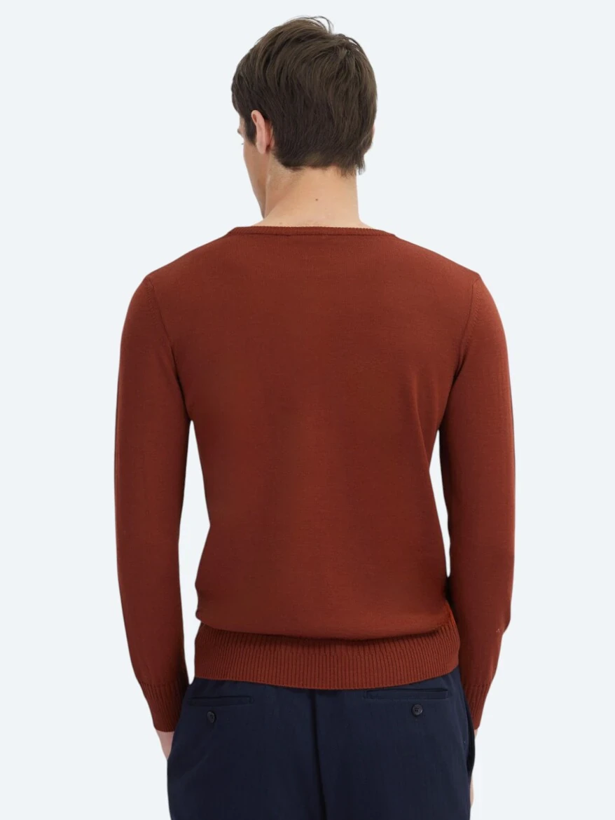 Tile Red Knitwear Sweatshirt - 5