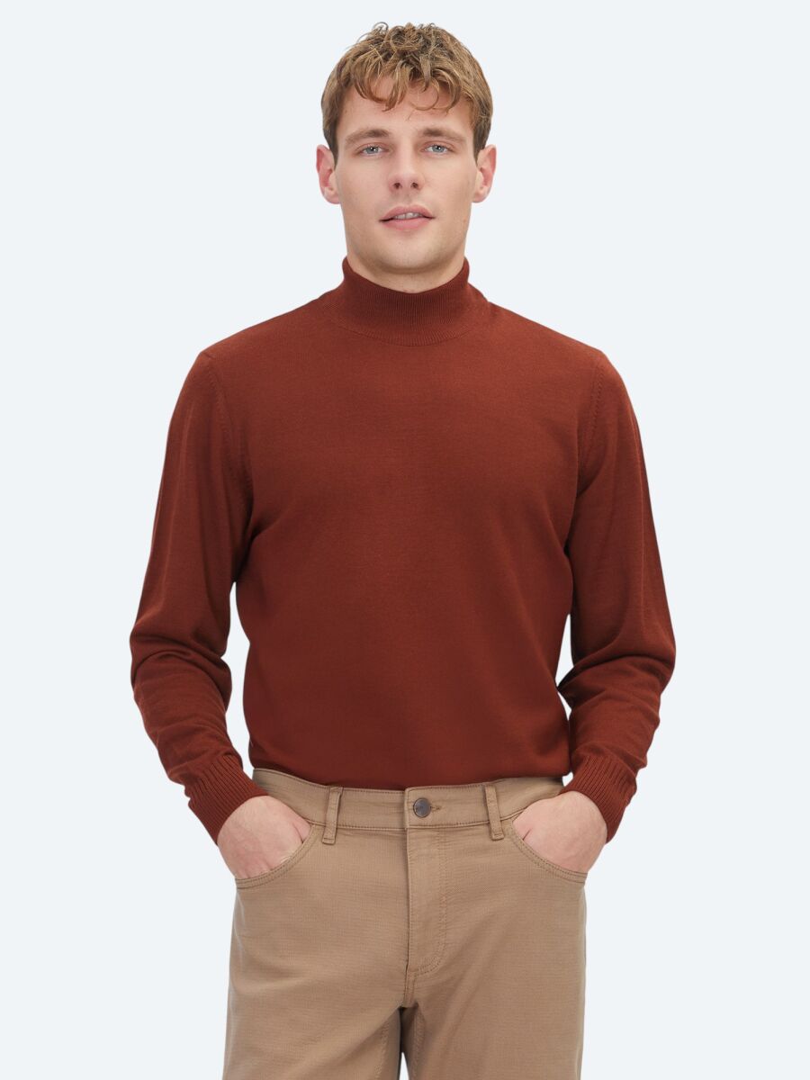 Tile Red Knitwear Sweatshirt - 1