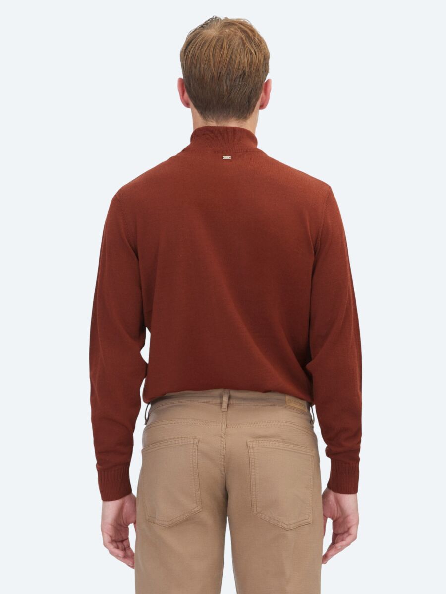 Tile Red Knitwear Sweatshirt - 5