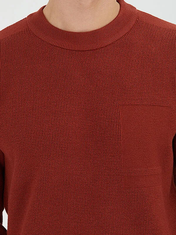 Tile Red Knitwear Sweatshirt - 6
