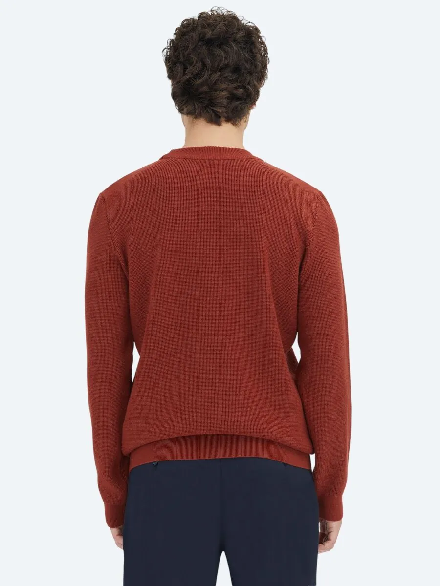 Tile Red Knitwear Sweatshirt - 7