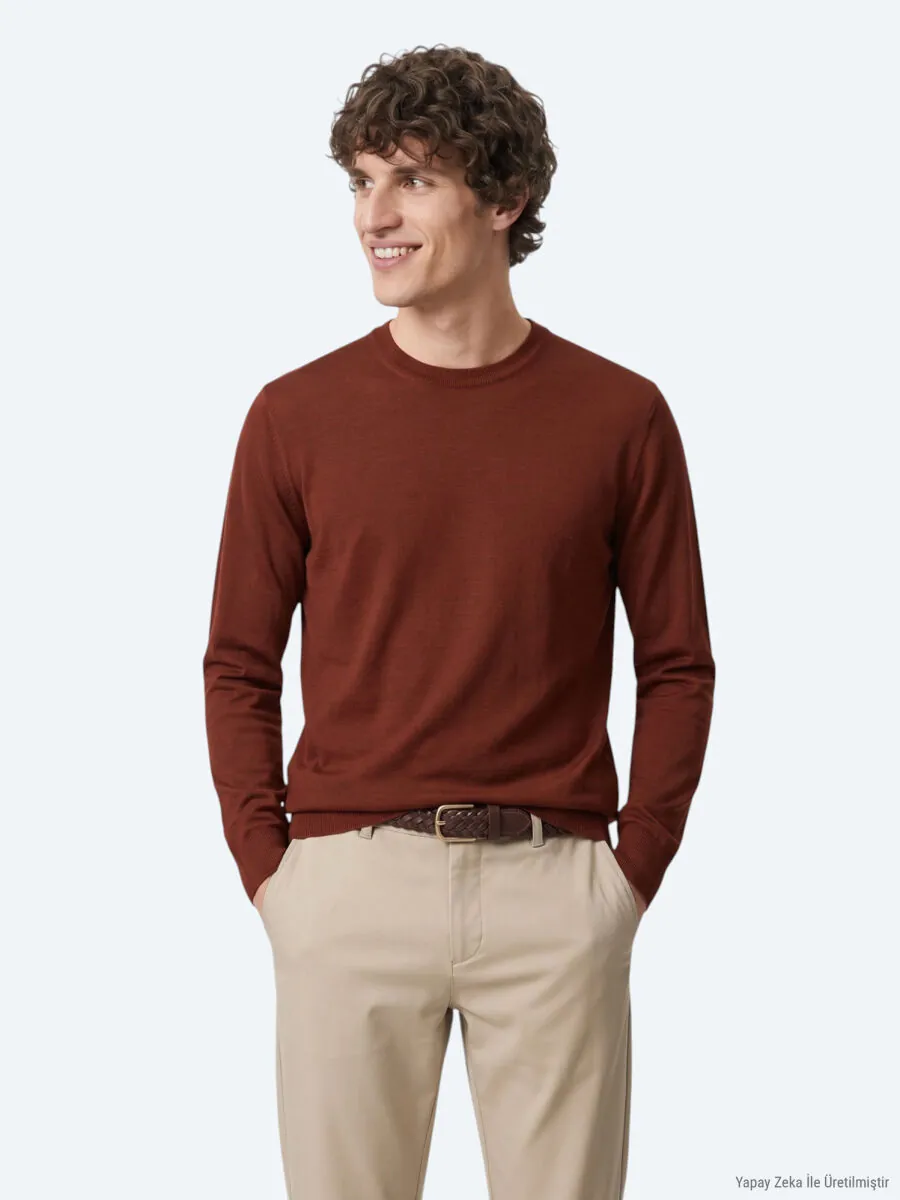 Tile Red Knitwear Sweatshirt - 1