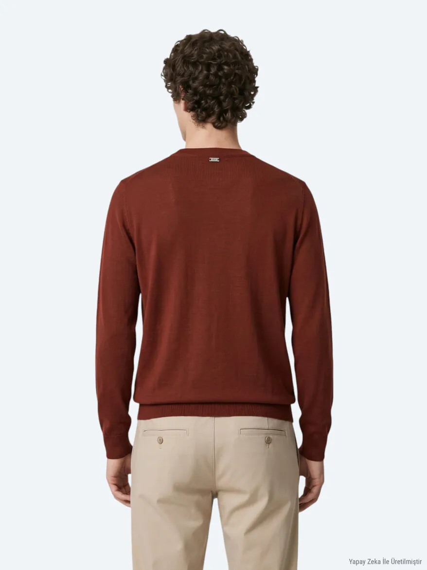 Tile Red Knitwear Sweatshirt - 6