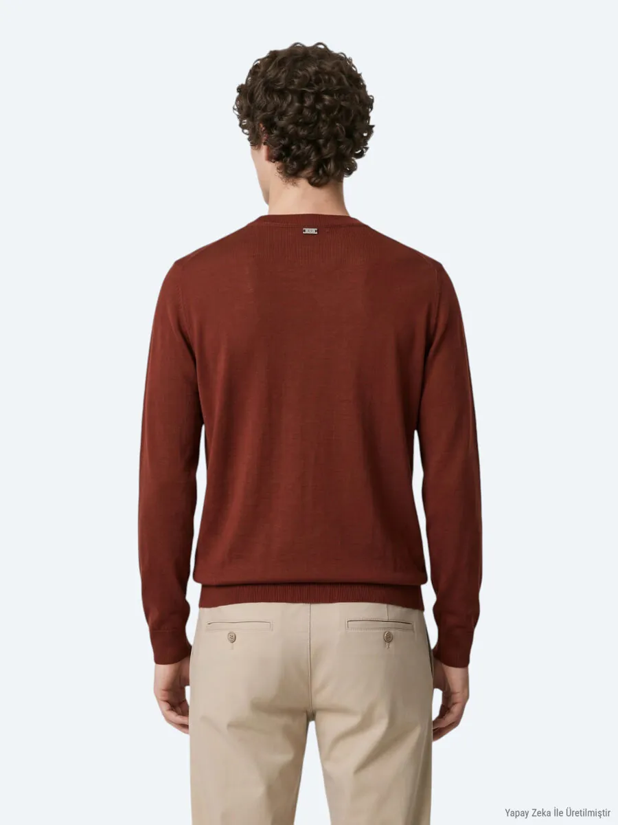 Tile Red Knitwear Sweatshirt - 6