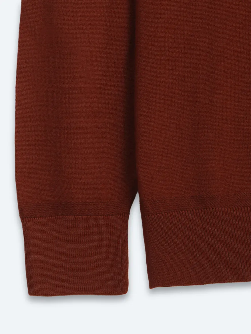 Tile Red Knitwear Sweatshirt - 10