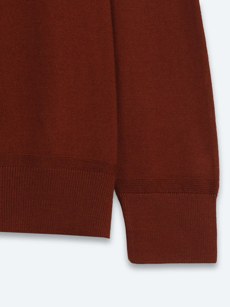 Tile Red Knitwear Sweatshirt - 11