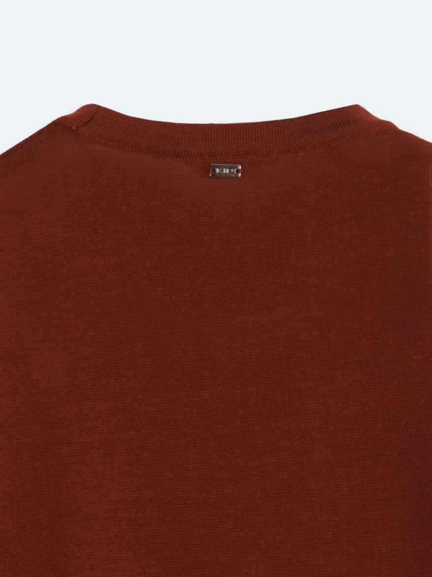 Tile Red Knitwear Sweatshirt - 12