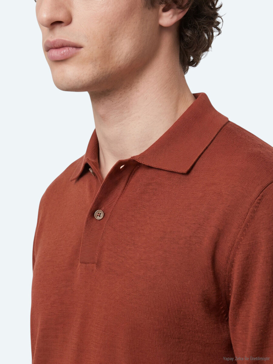 Tile Red Knitwear Sweatshirt - 4