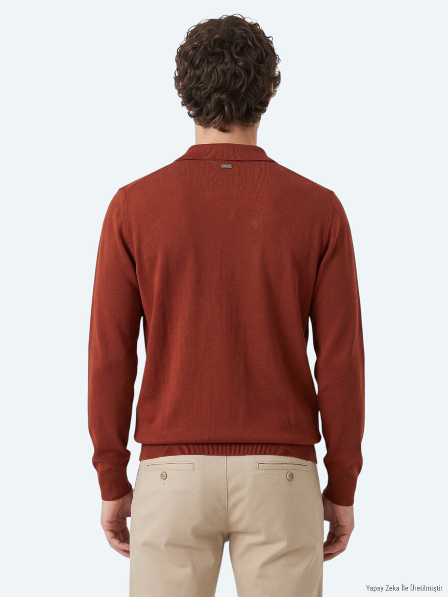 Tile Red Knitwear Sweatshirt - 6