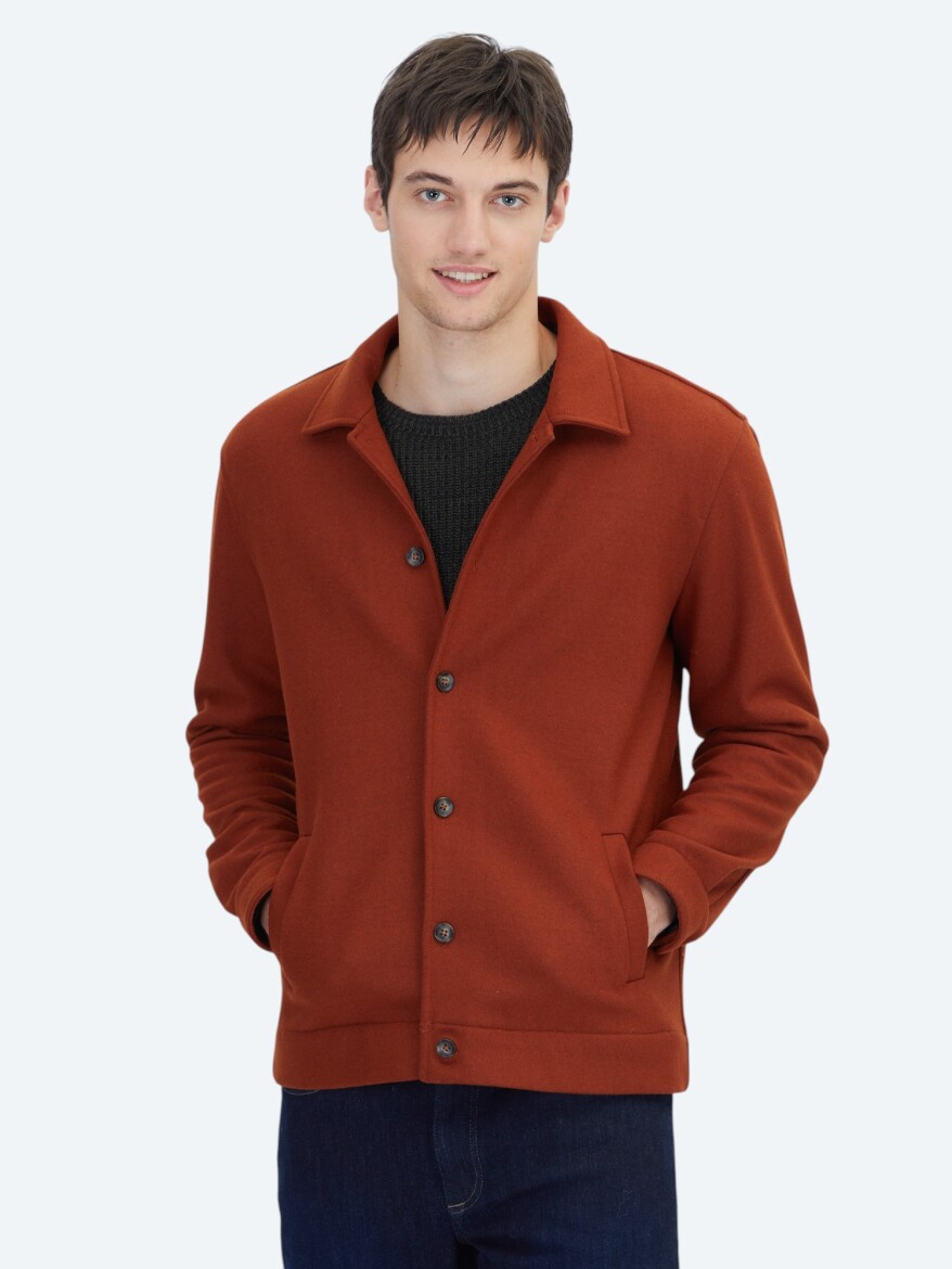 Tile Red Overshirt - KİP