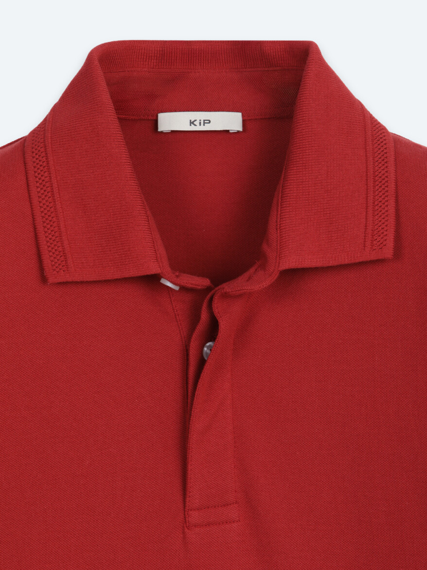 Tile Red Plain 100% Cotton T-Shirt - 8