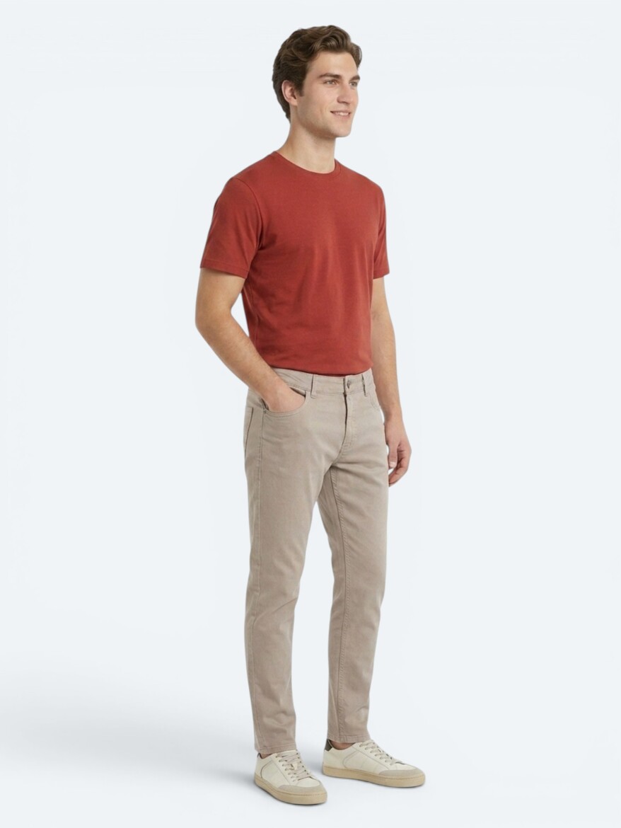 Tile Red Plain T-Shirt 
