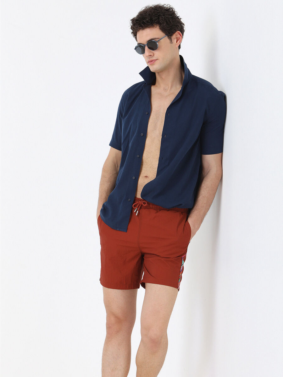 Tile Red Swimsuit - 3