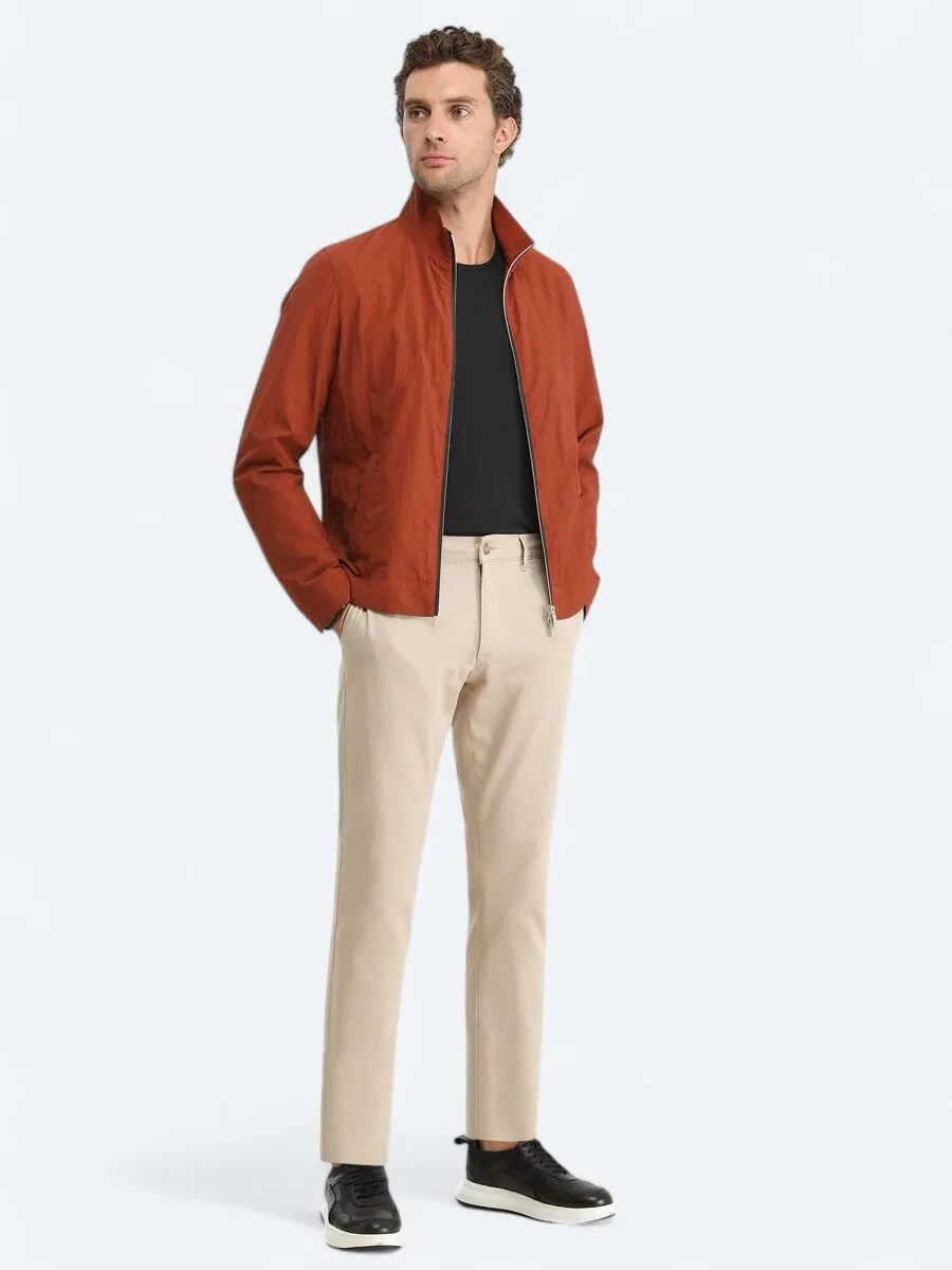 Tile Red Weaving Coat - 2