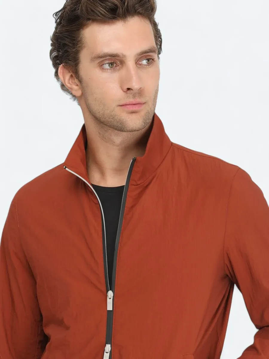 Tile Red Weaving Coat - 5