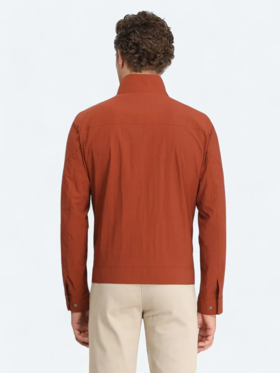 Tile Red Weaving Coat - 6