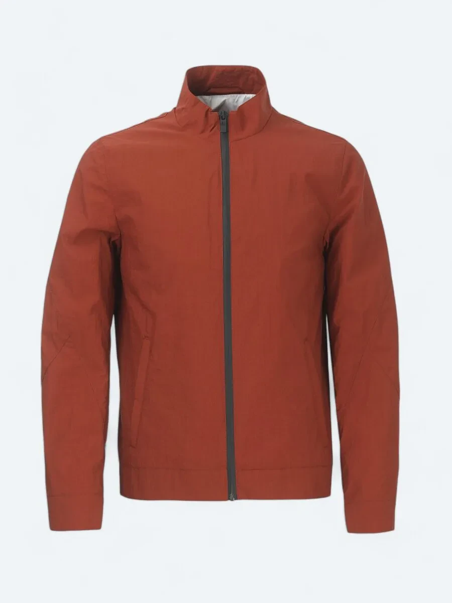 Tile Red Weaving Coat - 7