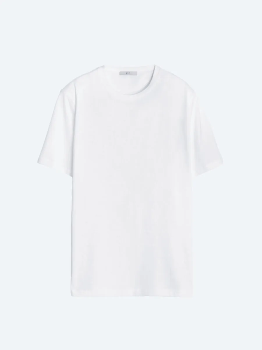 Unisex White Plain Crew Neck 100% Cotton T-Shirt - 6