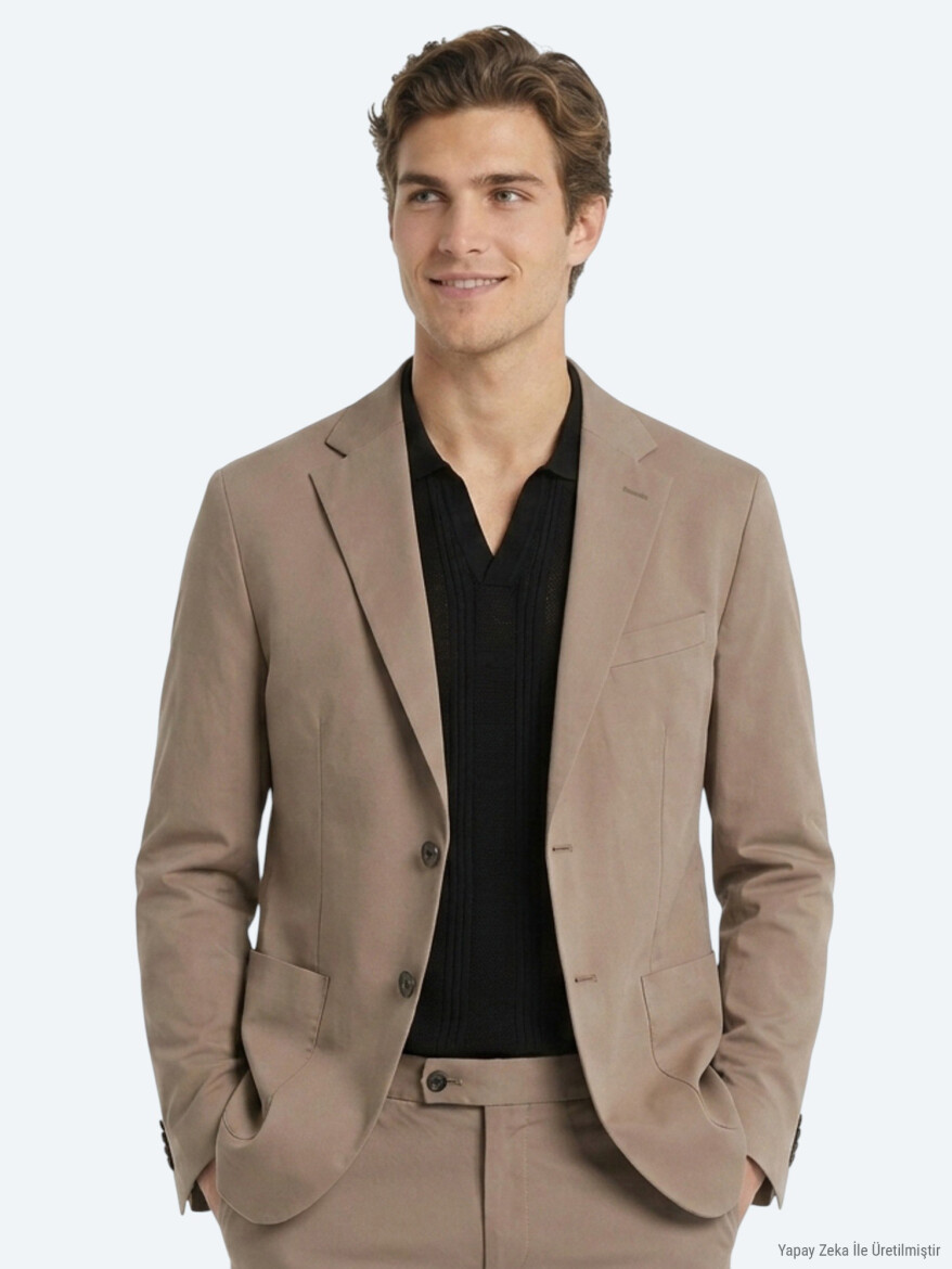 Vizon Comfort Fit Pamuk Karışımlı Takım Elbise - KİP