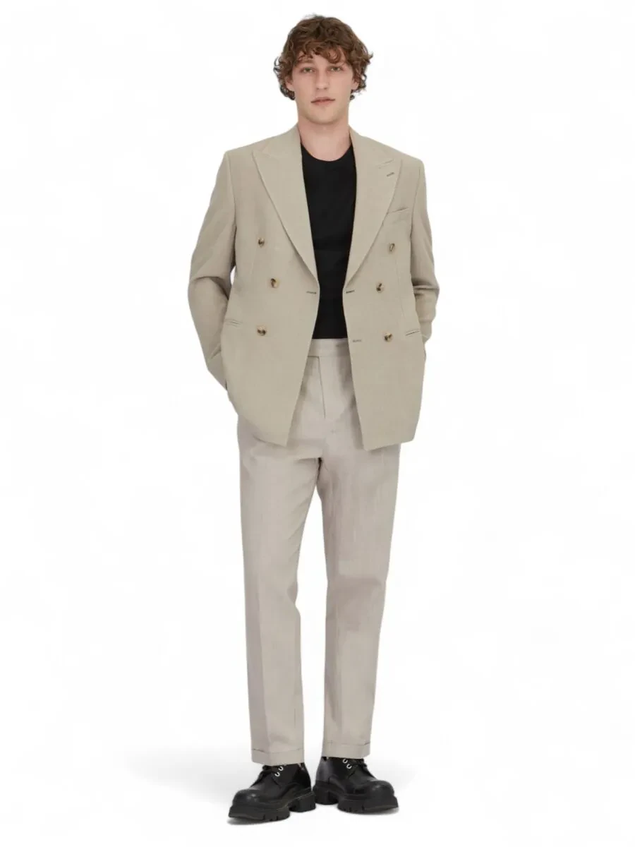 Vizon Desenli Comfort Fit Ceket - 2