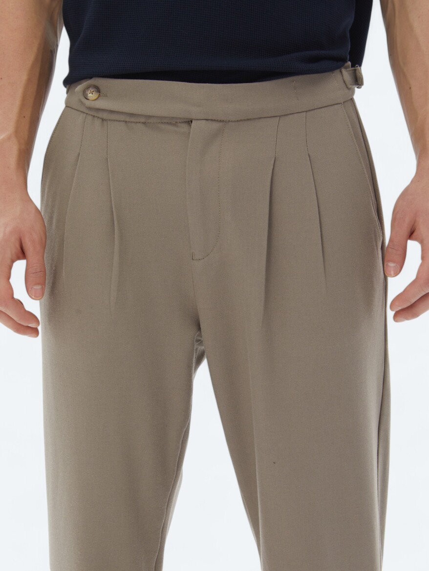 Vizon Dokuma Carrot Fit Casual Pantolon - 3