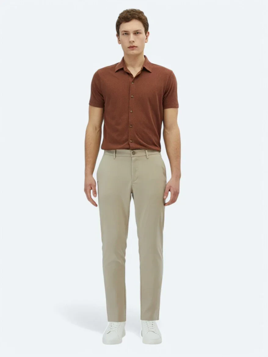 Vizon Dokuma Casual Pantolon - 1