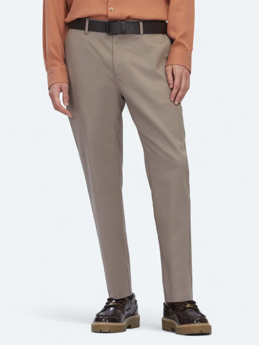 Vizon Dokuma Jogging Fit Casual Pamuk Karışımlı Pantolon - 2