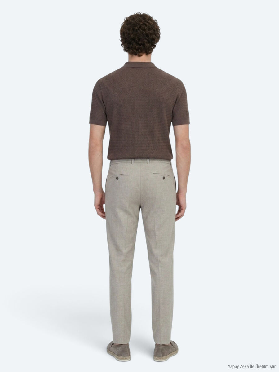 Vizon Dokuma Jogging Fit Casual Pantolon - 5