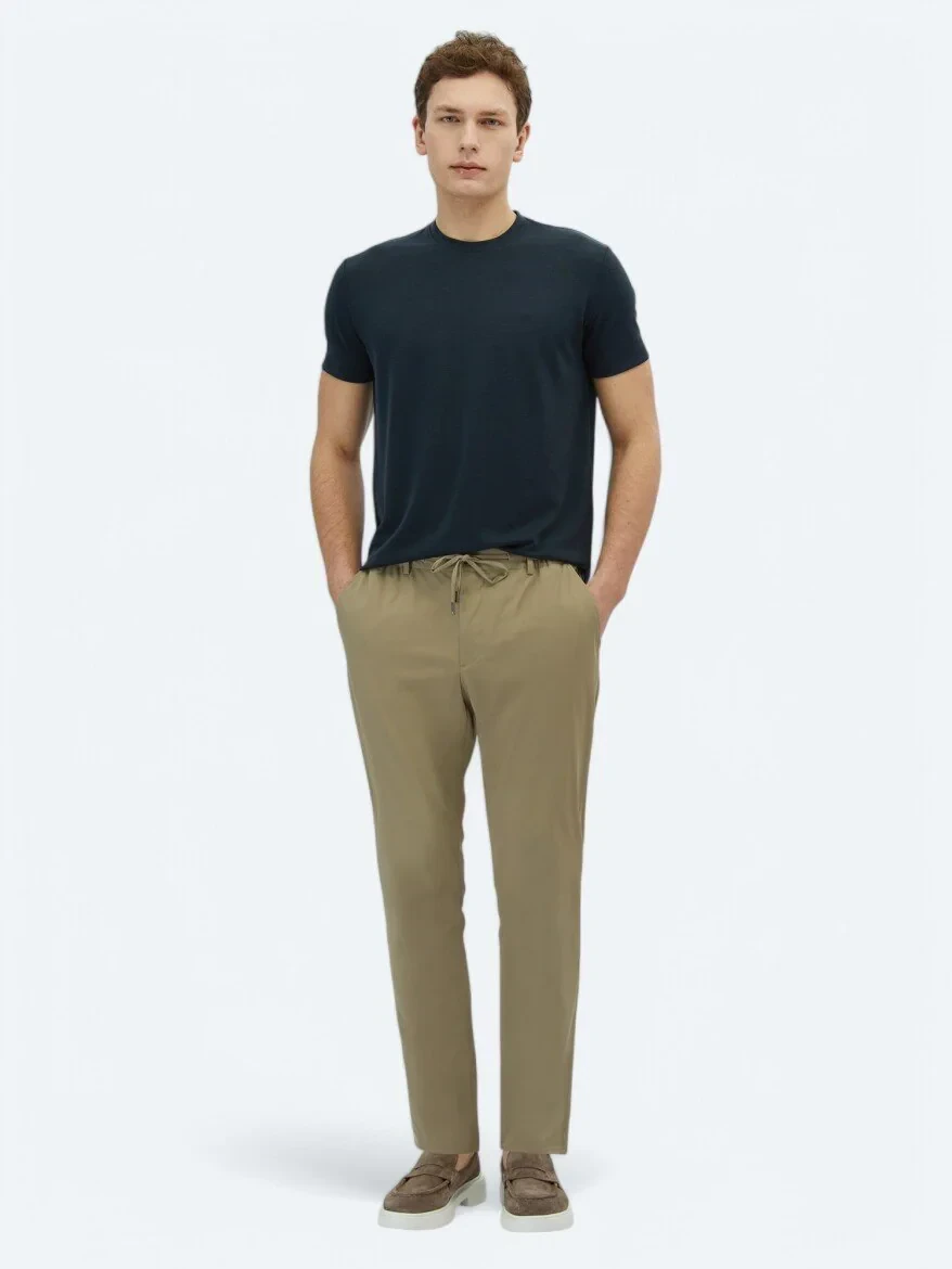 Vizon Düz Dokuma Casual Pantolon - 1