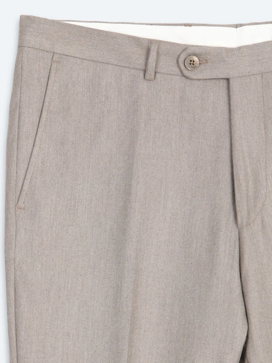 Vizon Düz Dokuma Fitted Fit Klasik Pantolon - 8