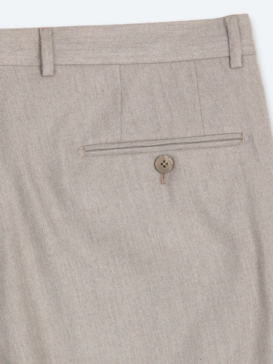 Vizon Düz Dokuma Fitted Fit Klasik Pantolon - 9