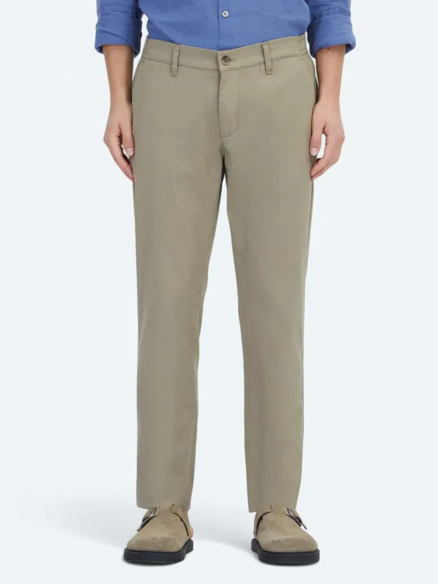 Vizon Düz Dokuma Jogging Fit Casual Pamuk Karışımlı Pantolon - 2