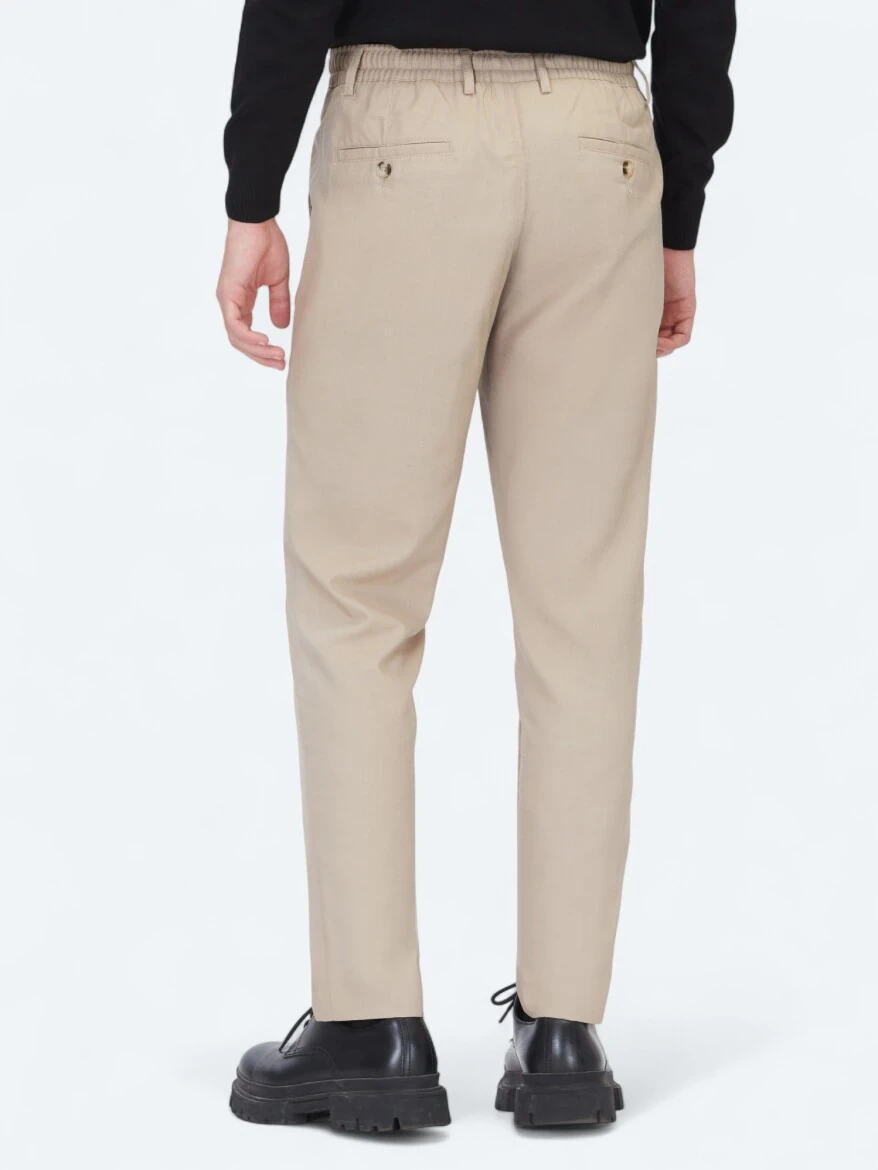 Vizon Düz Dokuma Jogging Fit Casual Pantolon - 5